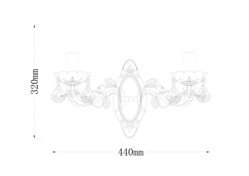 Бра Lucia Tucci Fiori Di Rose W1770.2  фото 3