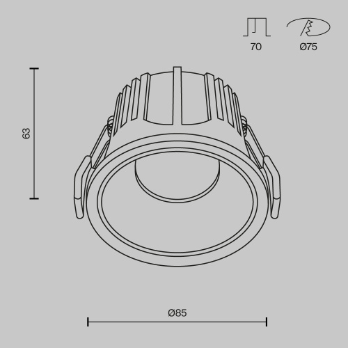 Встраиваемый светильник Maytoni Alfa LED DL043-01-15W4K-RD-WB  фото 2