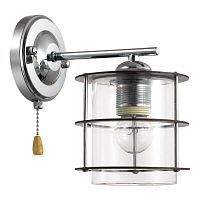 Бра SONEX Rotondum 3504/1W дерево, стекло прозрачное 