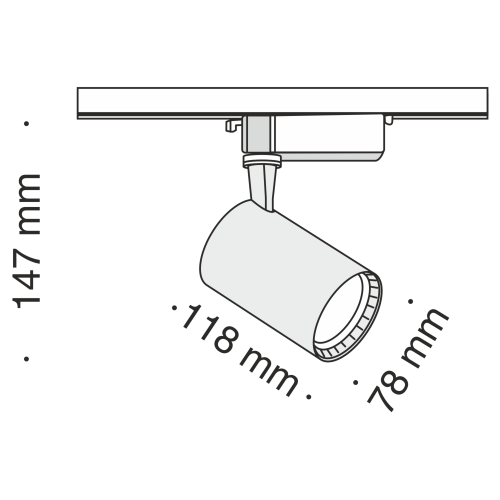 Трековый светильник Technical TR003-1-12W3K-W  фото 4