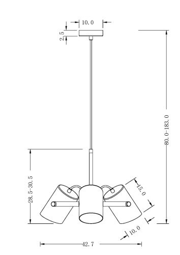 Подвесная люстра Freya Elori FR4004PL-03WB  фото 3