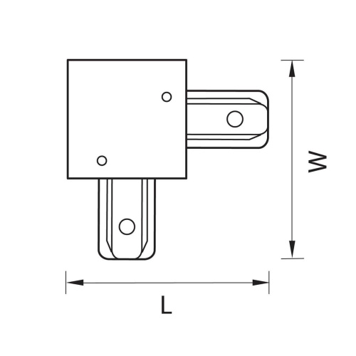Коннектор L-образный Lightstar Barra 501126  фото 3