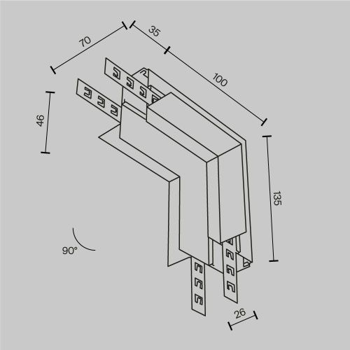 Комплектующие для встраиваемой трековой системы Technical TRA034CL-42.12W  фото 7