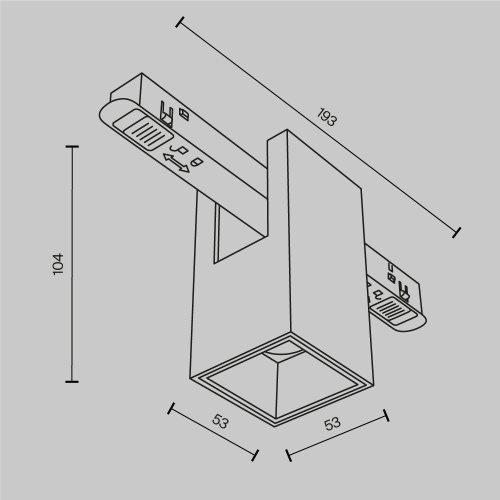 Трековый светильник Technical TR121-2-7W4K-BS  фото 9