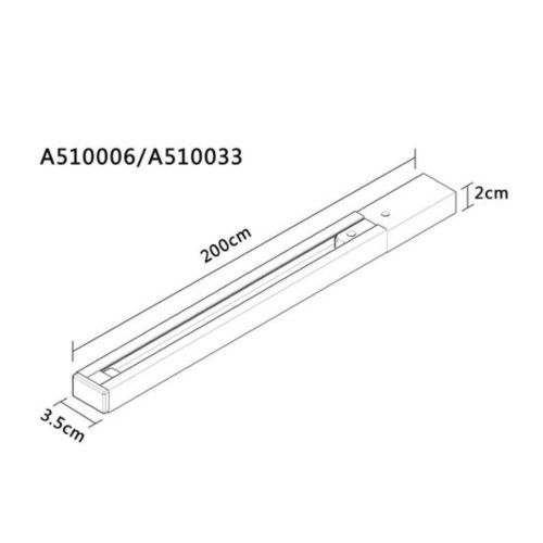 Шинопровод Arte Lamp Track Accessories A510006  фото 2