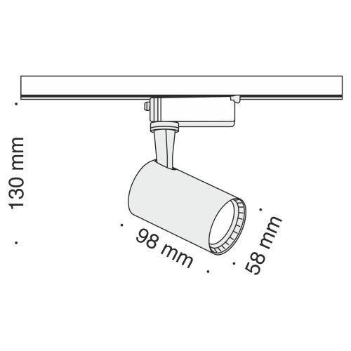 Трековый светильник Technical TR003-1-6W4K-B  фото 4