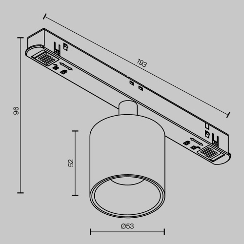 Трековый светильник Technical TR132-4-7W-DS-B  фото 8