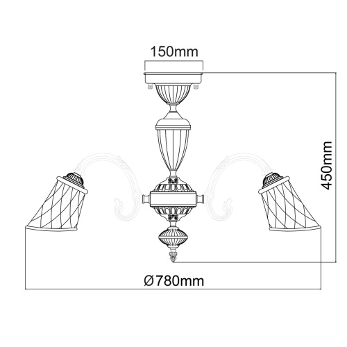 Потолочная люстра MW-Light Ариадна 450019208  фото 8