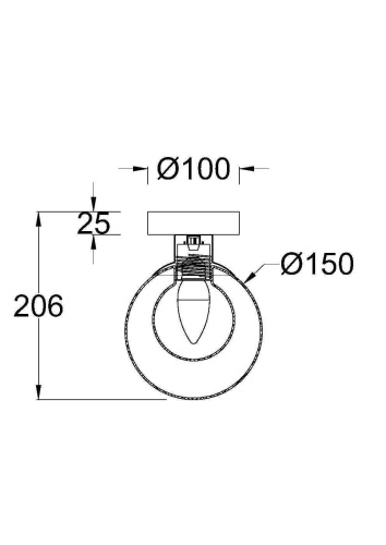 Настенный светильник (бра) Maytoni MOD521WL-01G1  фото 2