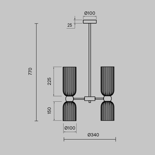 Подвесной светильник Maytoni MOD302PL-06W  фото 6