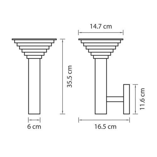 Уличный настенный светодиодный светильник Lightstar Piatto 379637  фото 2