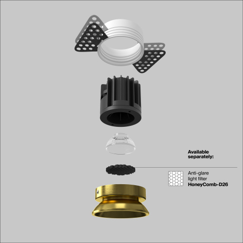 Встраиваемый светильник Technical DL058-12W3K-TRS-BS  фото 11