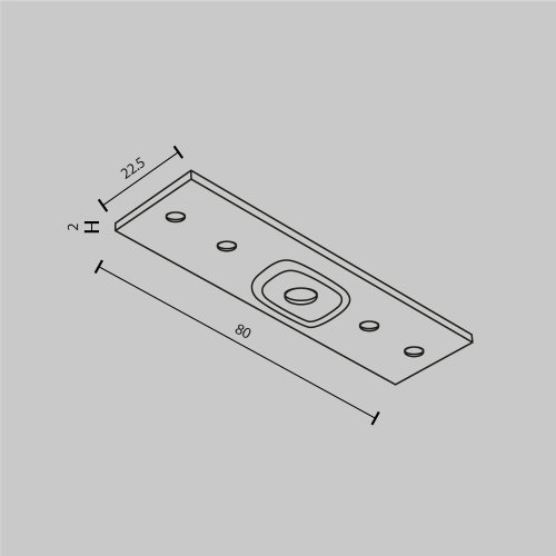 Комплектующие для накладной трековой системы Technical TRA034C-21W  фото 6