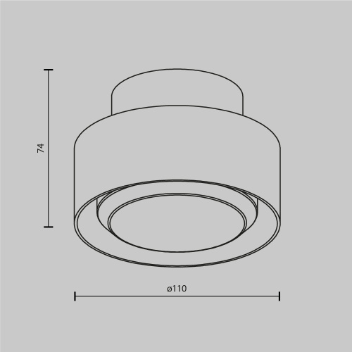 Потолочный светильник Technical C092CL-GX53-B  фото 8