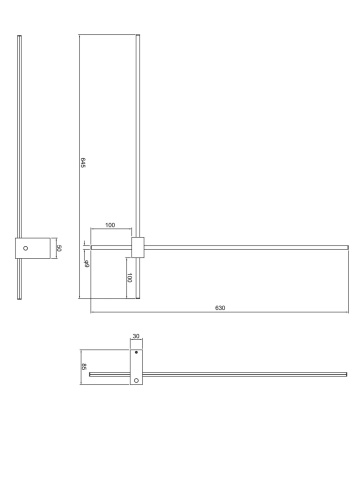 Настенный светильник Maytoni Technical Pars C070WL-L12GB3K  фото 7