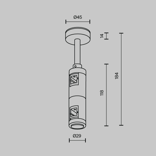 Комплектующие для трековой системы Technical TRA156С-D1-B  фото 5