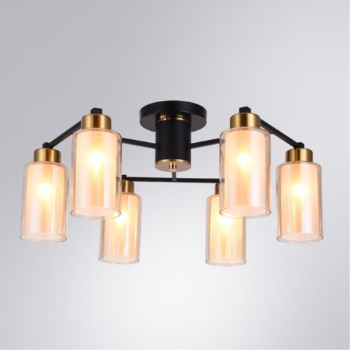 Потолочная люстра Arte Lamp Leo A7027PL-6BK  фото 2