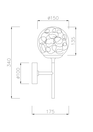 Бра Maytoni Ligero MOD061WL-01BS  фото 3