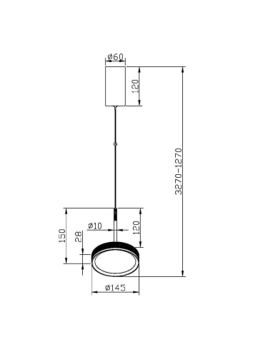 Подвесной светильник Maytoni MOD041PL-L15WG3K 