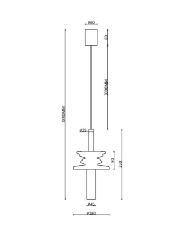 Подвесной светильник Maytoni MOD255PL-01B3  фото 2