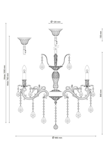 Подвесная люстра Lucia Tucci Barletta 122.8 Coffe Gold  фото 3