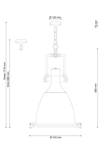 Подвесной светильник Lucia Tucci Industrial 092  фото 3