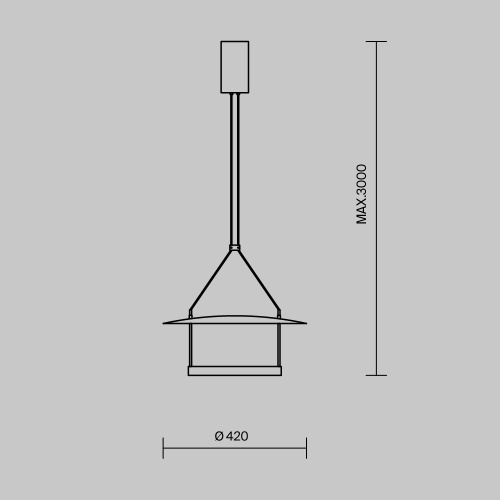 Подвесной светильник Maytoni MOD280PL-L23B3K  фото 4