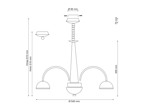 Подвесная люстра Lucia Tucci Natura 065.6 LED  фото 3