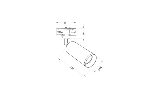 Трековый светильник Maytoni Technical Focus TR028-3-GU10-MG  фото 4