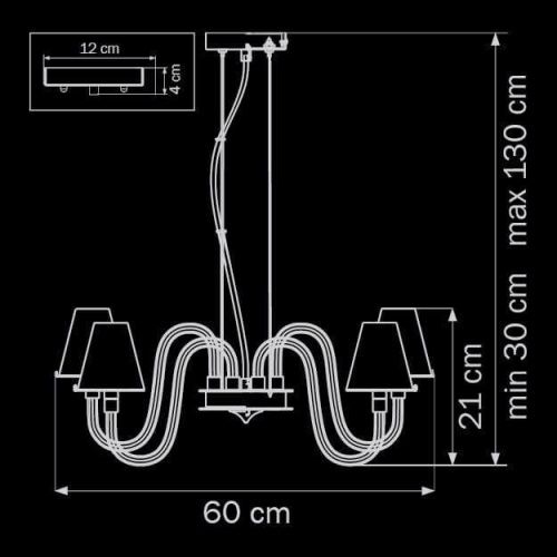 Подвесная люстра Lightstar Bianco 760106  фото 3