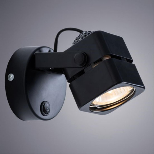 Настенный светильник Arte Lamp A1315AP-1BK  фото 2