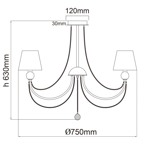 Подвесная люстра MW-Light Федерика 84 684010408  фото 7